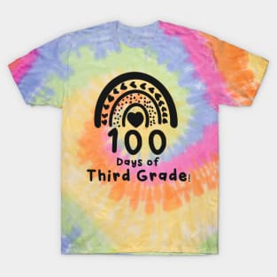 100 Days of Third Grade Rainbow T-Shirt